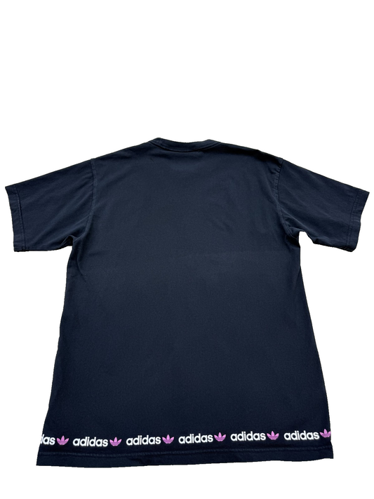 Adidas Unisex Black T-Shirt – Size M, Short Sleeve