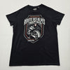 Upcycled People Men's Black T-Shirt – Size L, Motorcycle Brand Department Type