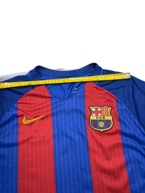 Nike Men's Blue Red Soccer Jersey Dri-FIT Size M Short Sleeve