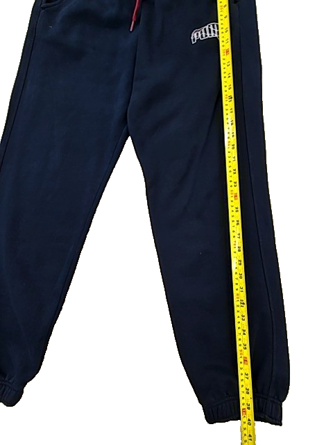 Puma Men's Navy Fleece Sweatpants Size L Regular Fit