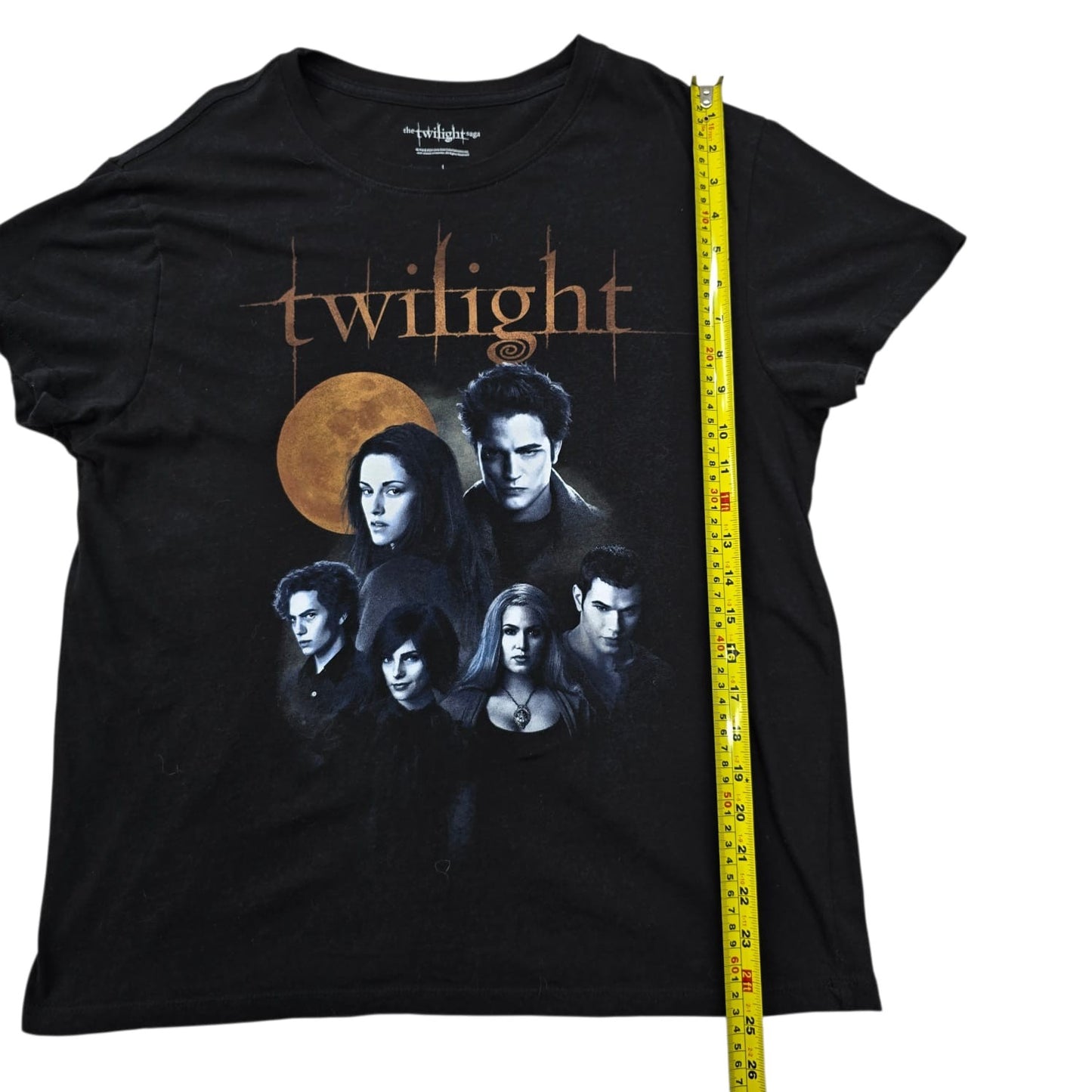 Twilight Saga Women's Black Bella Edward Movie Poster Tee L