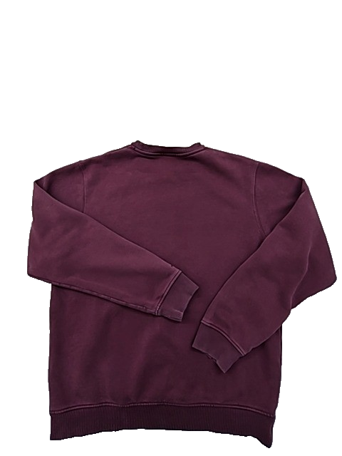 Dickies Burgundy Crew Sweatshirt Large Oakport Cotton