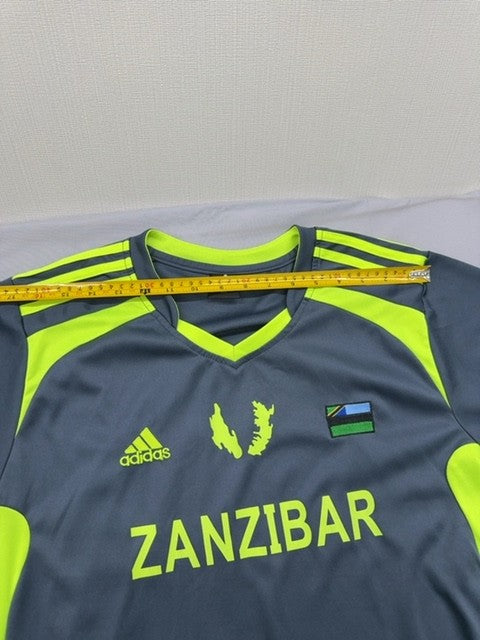 Adidas Zanzibar National Team Soccer Jersey Unisex 2XL Black Yellow Vintage