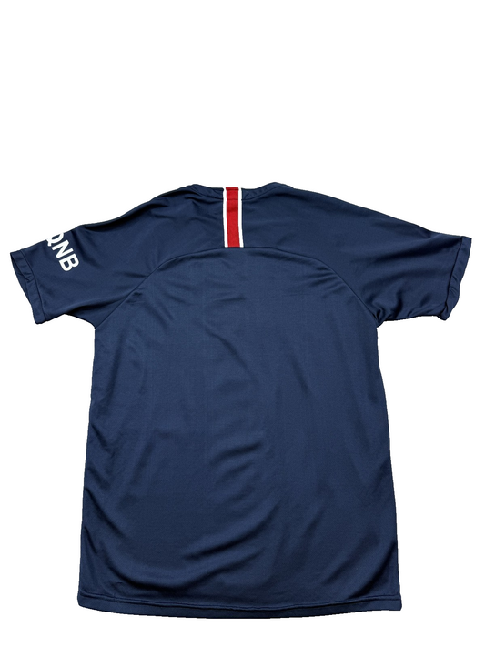 Nike Men's Navy Jersey – Size M, V- V- One-off pre-loved, Striped