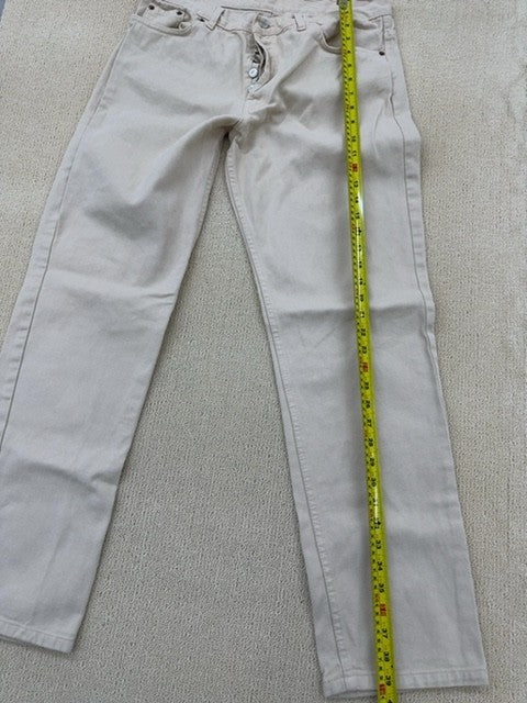 Levi's 501 Men's Beige Jeans 38x36 Vintage Made USA