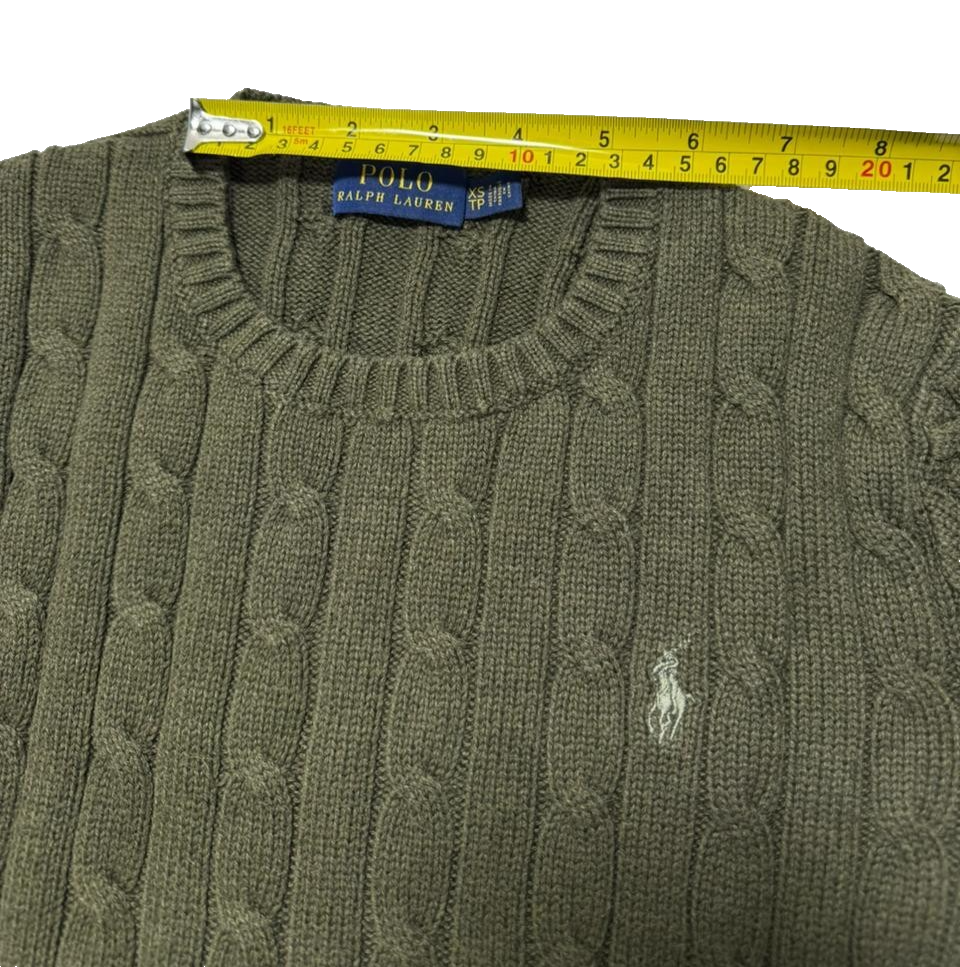 Polo Ralph Lauren Green Streetwear Knit Sweater Unisex Size XS