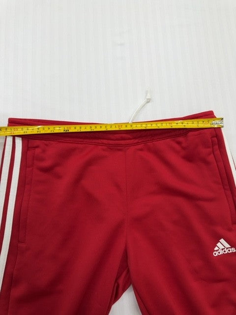 Adidas Men's Red Climalite Track Pants Size L Three Stripes