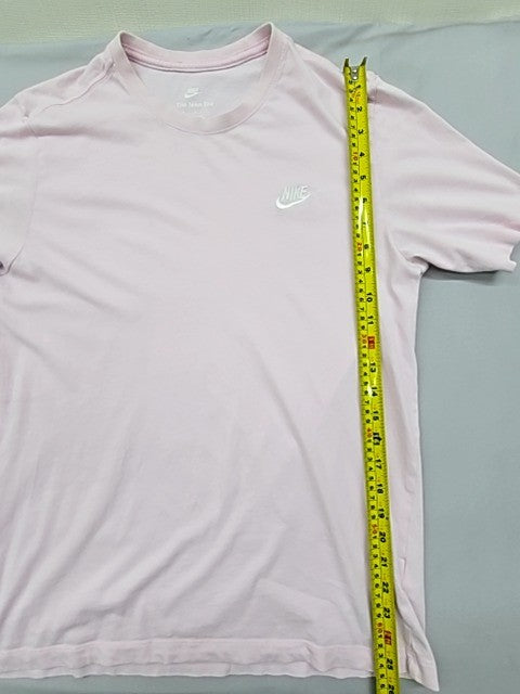Nike Men's Pink Crew Neck T-Shirt Size M Short Sleeve Cotton