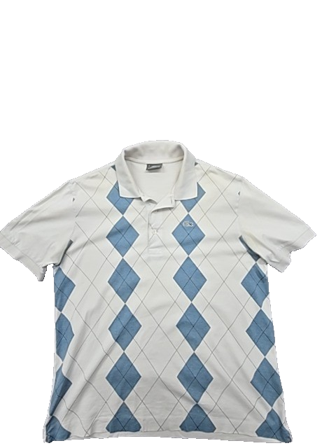 Lacoste Men's White Polo Shirt – Size 4, Cotton
