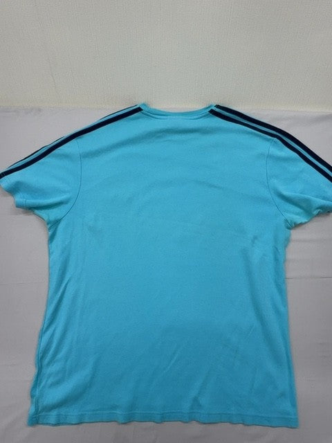 Adidas Adicolor Classics Turquoise Stripe 3XL Men's Cotton T-Shirt 3 Stripes