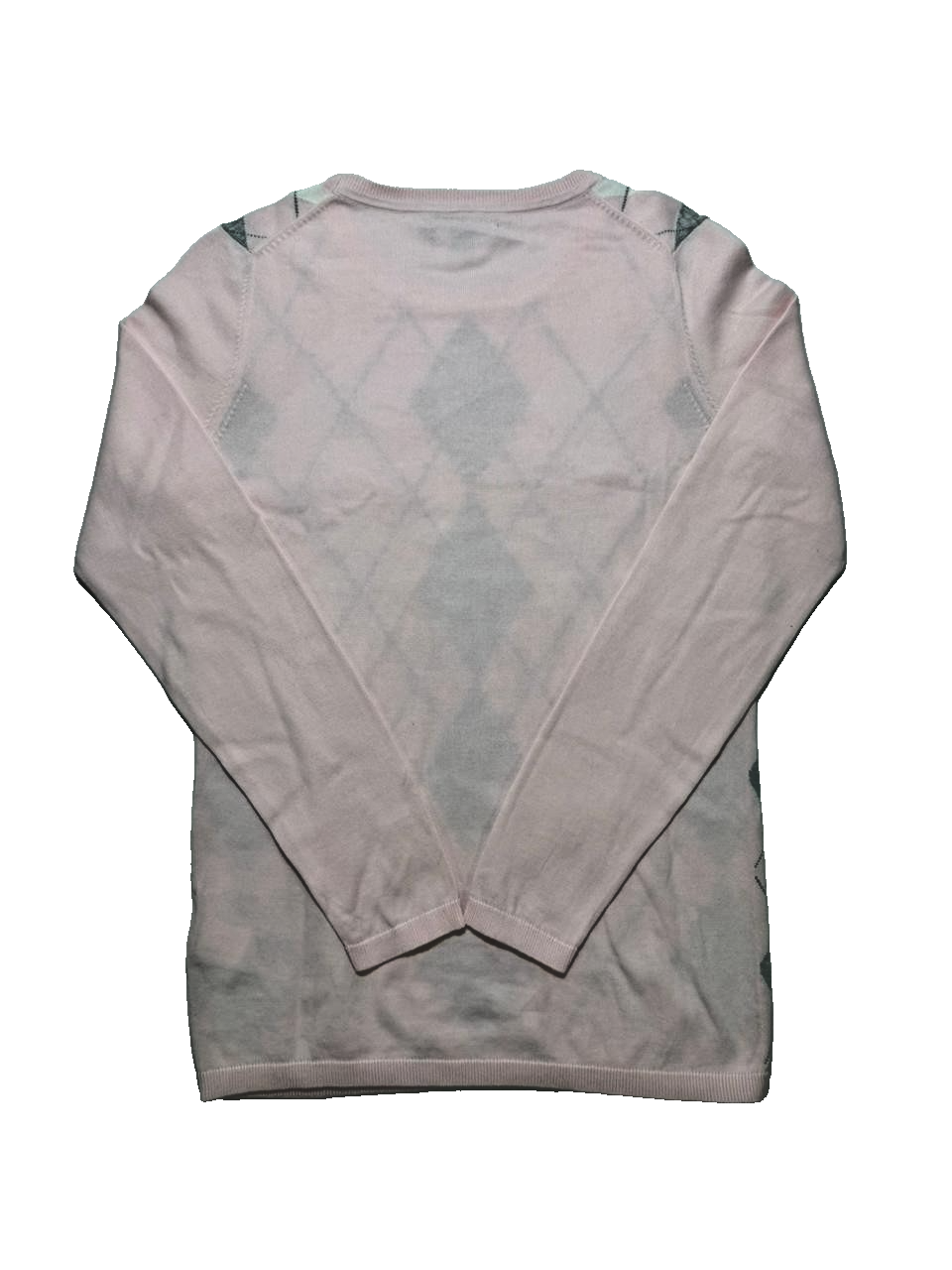 Tommy Hilfiger Women Argyle Long Sleeve Pullover Sweater.
