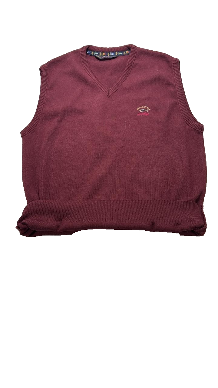Paul & Shark Yatching Club Wool Sweater Maroon