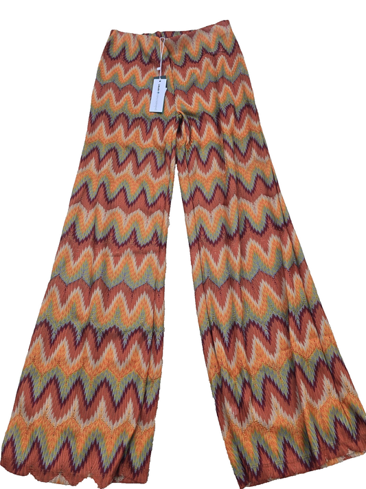 Koton Women's Multicolor Pants – Size L, Wide Leg