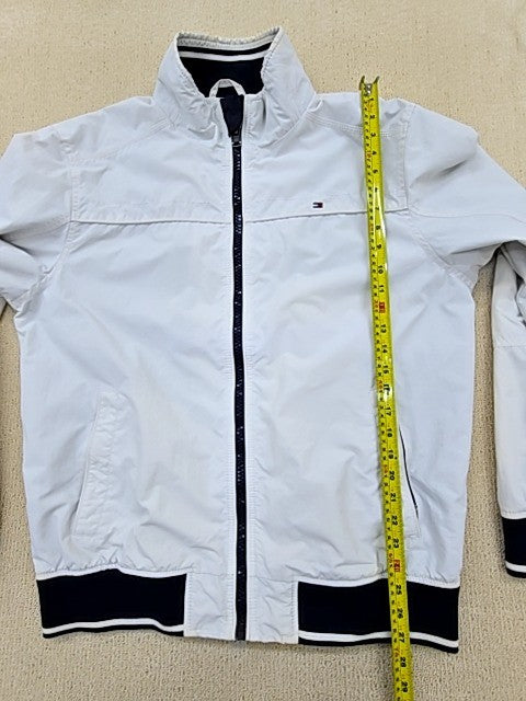 Tommy Hilfiger Women's White Windbreaker Jacket XL US Zip