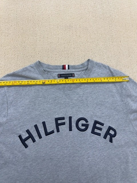 Tommy Hilfiger Men's Light Grey Heather Graphic T-Shirt L New
