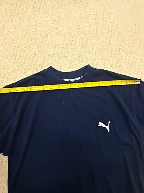 Puma Men's Navy M Short Sleeve Crew T-Shirt Poly/Cotton Regular