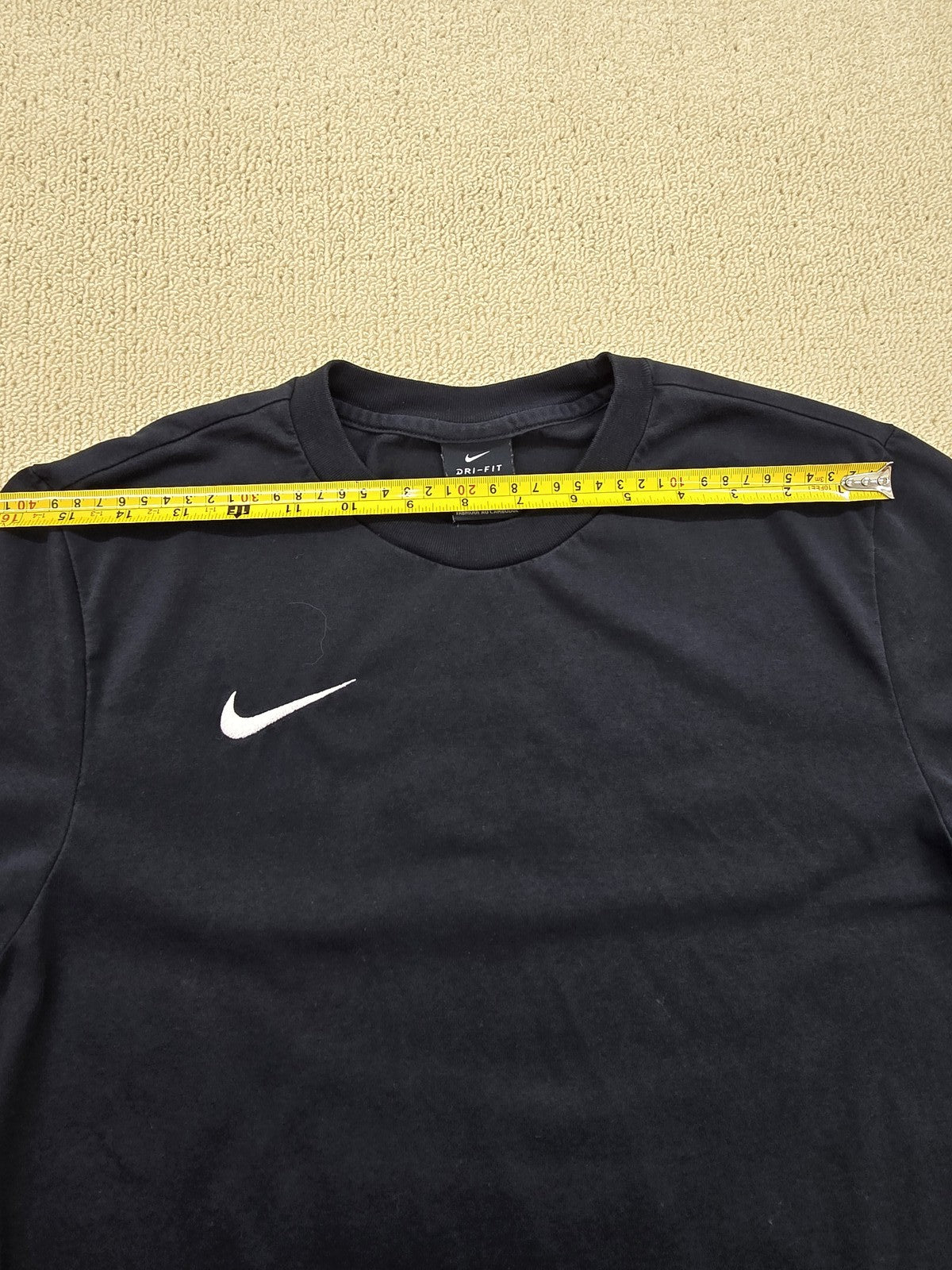 Nike Men's Black Dri-FIT Short Sleeve T-Shirt Small Cotton Blend