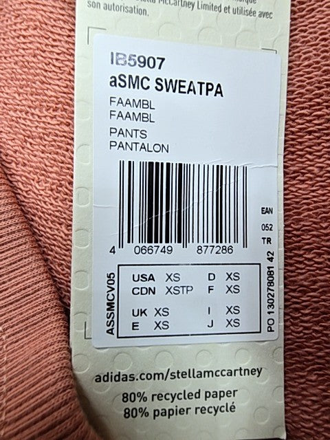 Adidas By Stella McCartney Women's Pink Sweatpants XS