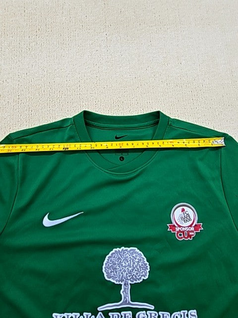 Nike Green Soccer Jersey L Dri-FIT Short Sleeve Crewneck