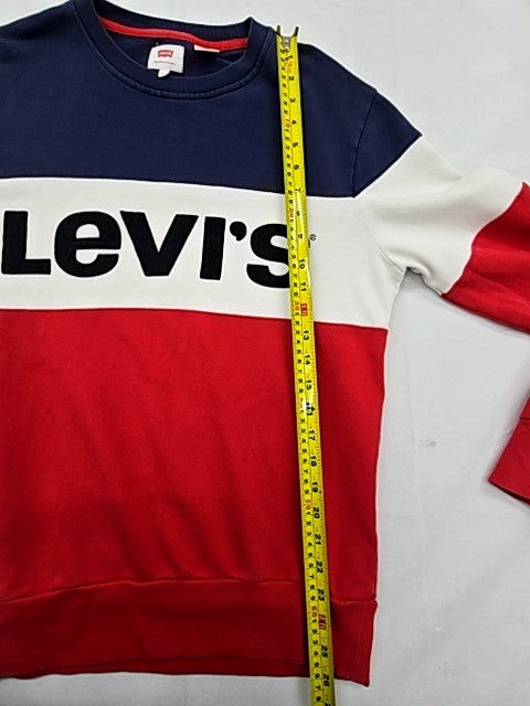 Levi's Men's Colorblock Crewneck Sweatshirt S Multi-Color Fleece