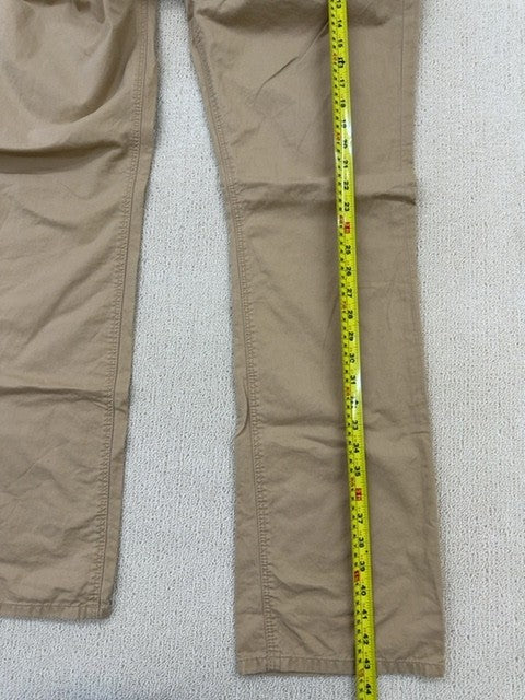 Lacoste Men's Beige Chino Pants Size 34 Regular Fit Twill