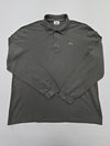 Lacoste Youth Gray Polo Shirt – Size 6, Logo, Long Sleeve