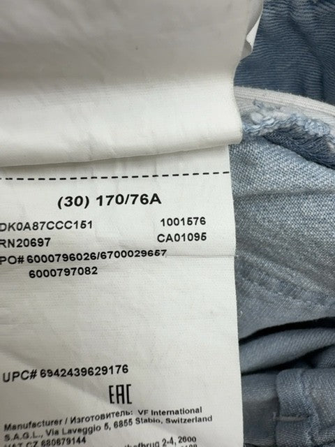 Boys Light Blue Cuffed Jogger Jeans Size 39cm Relaxed