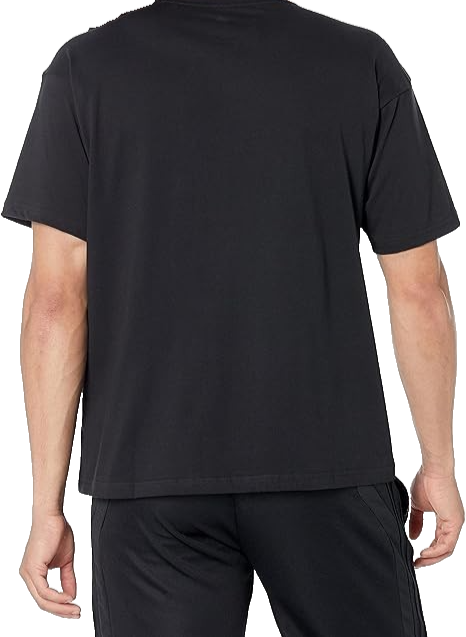 Adidas Men's Black T-Shirt – Size L, Multi-Color Graffiti Brand Department