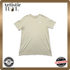 Nike Men's Beige T-Shirt – Size M, Short Sleeve, Crew Neck