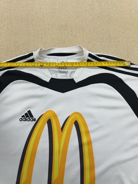 Adidas Men's White Soccer Jersey 2XL USA 100% Polyester Thailand