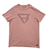 Brunotti Unisex Mauve Graphic Logo T-Shirt XL Regular Fit Crew Neck Casual