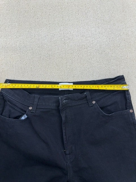 Wrangler Men's Navy Blue Texas Straight Jeans 36x34 Stretch