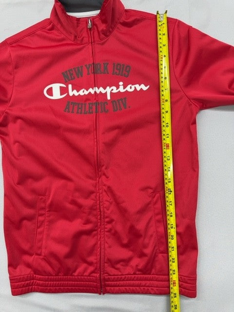 Champion Youth Red Athletic Zip-Up Jacket XL Polyester