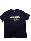 Champion Unisex Black T-Shirt – Size M, Short Sleeve, Crew Neck