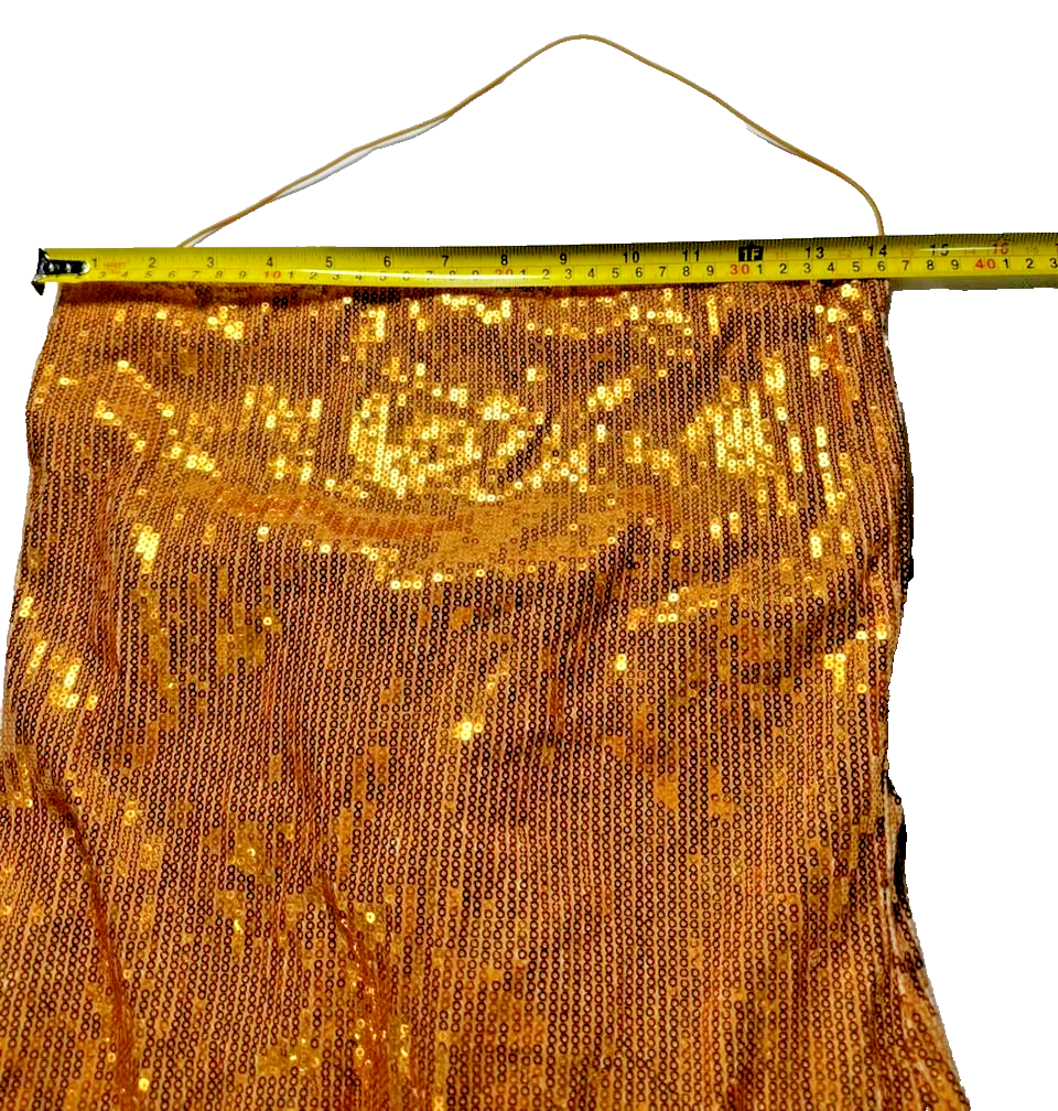 Gold Sequin Strapless Mini Dress - Size 6
