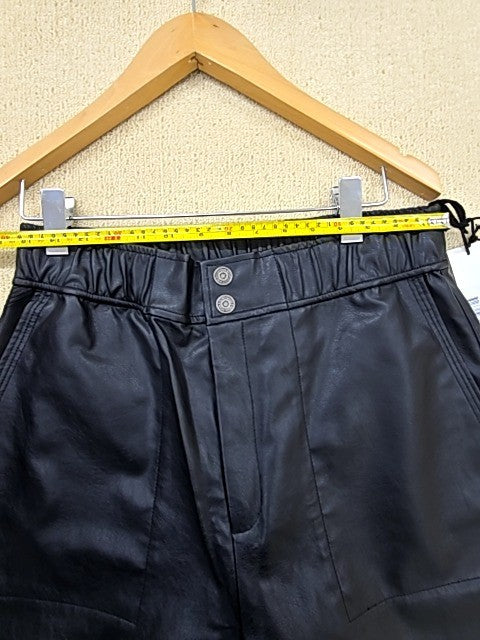 Reiko Women's XL Black Baggy Wide Leg Pants Elastic Waist Drawstring