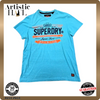 Superdry Men's Turquoise Japan Graphic T-Shirt Size L Short Sleeve