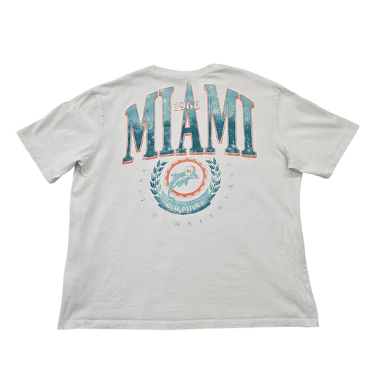 Dolphins Men White T-Shirt size XL product image 2