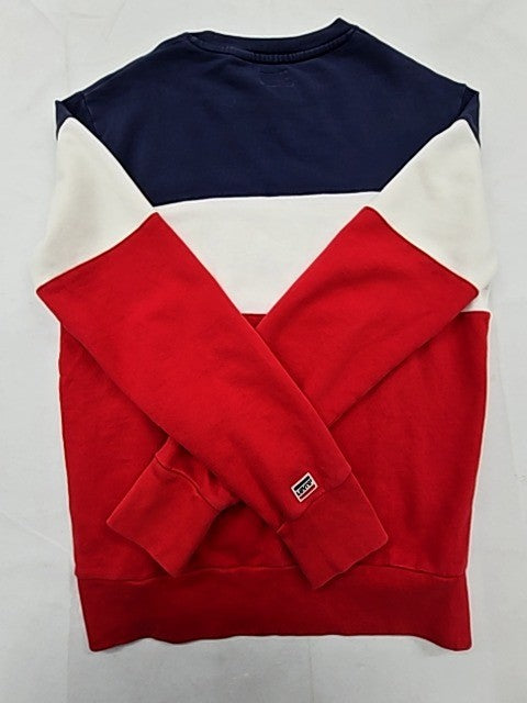 Levi's Men's Multicolor Sweatshirt – Size S, Colorblock, Crew Neck