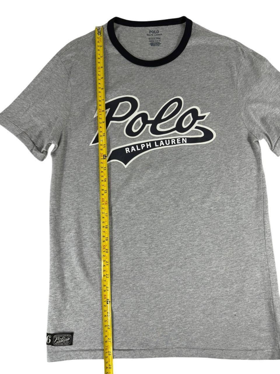 Polo Ralph Lauren Men's Custom Slim Fit T-Shirt Gray Logo Graphic Size Medium