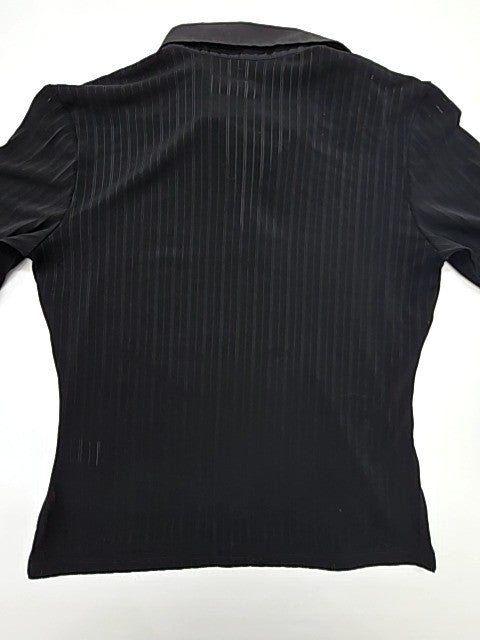 Wollis Women Black Polo Shirt size EU 42 product image 2