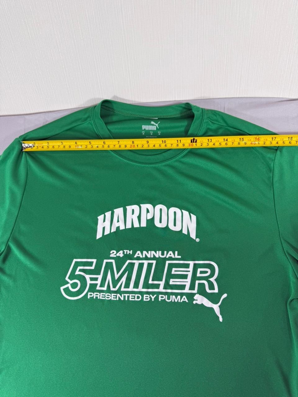 Puma Men's Medium Green Athletic T-Shirt Harpoon 5-Miler Running Tee