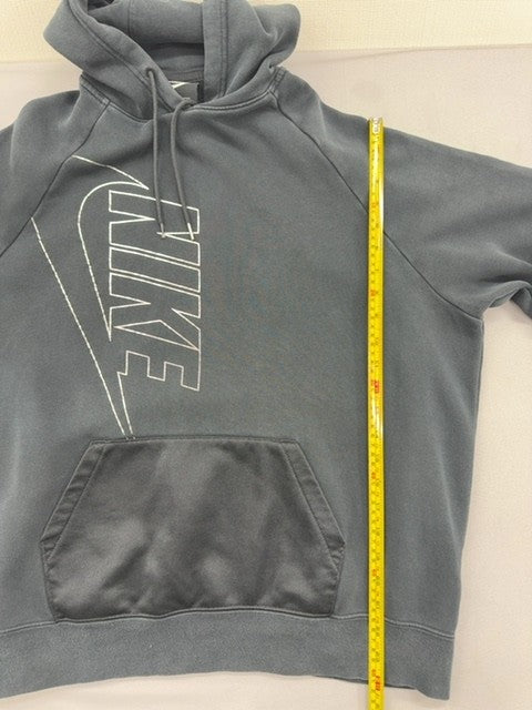 Nike Pullover Fleece Hoodie Grey M Unisex Adult Cotton/Poly
