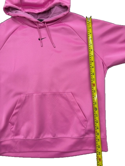 Nike Men's Pink Raglan Stripe Hoodie Size M Long Sleeve