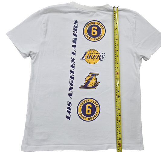 Primark LeBron James NBA Men's White M Short Sleeve T-Shirt