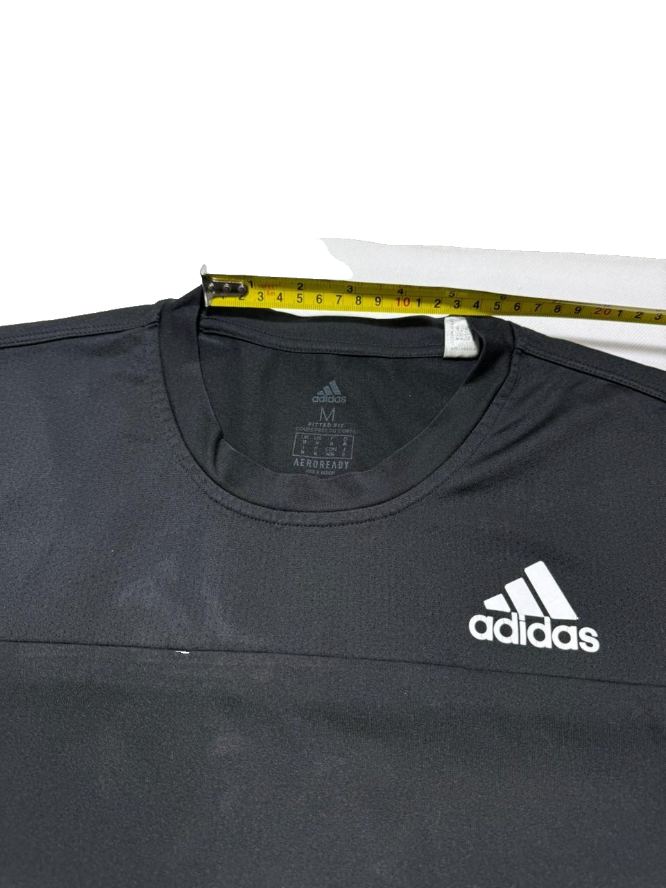 Adidas Own The Run T-Shirt In Black - Size 10