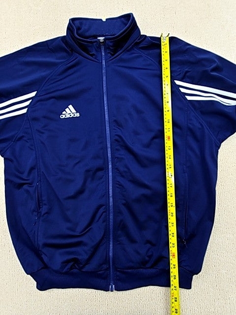 Adidas Men's Navy Track Jacket Full Zip Long Sleeve Size L