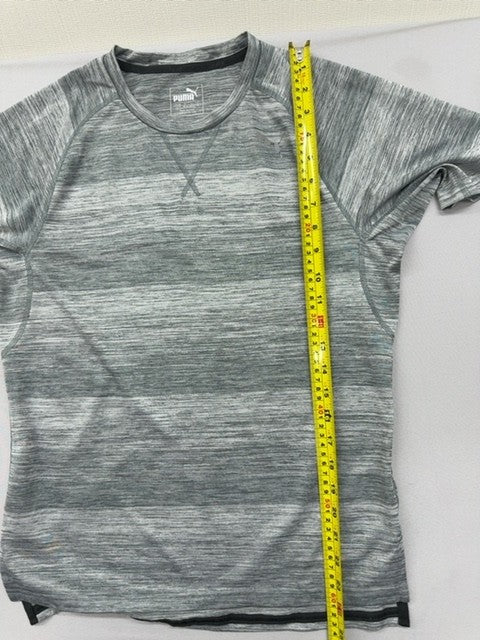 Puma Gray Heather Crewneck Short Sleeve T-Shirt XS