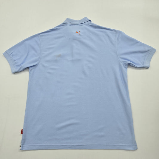 Puma Youth Blue Polo Shirt – Size XXXL, Logo, Embroidered