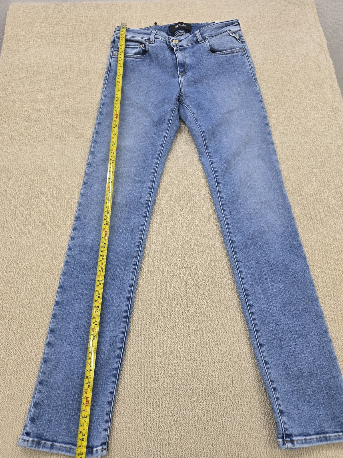 Replay Women's Slim Stretch Jeans Size 29x30 Blue Denim